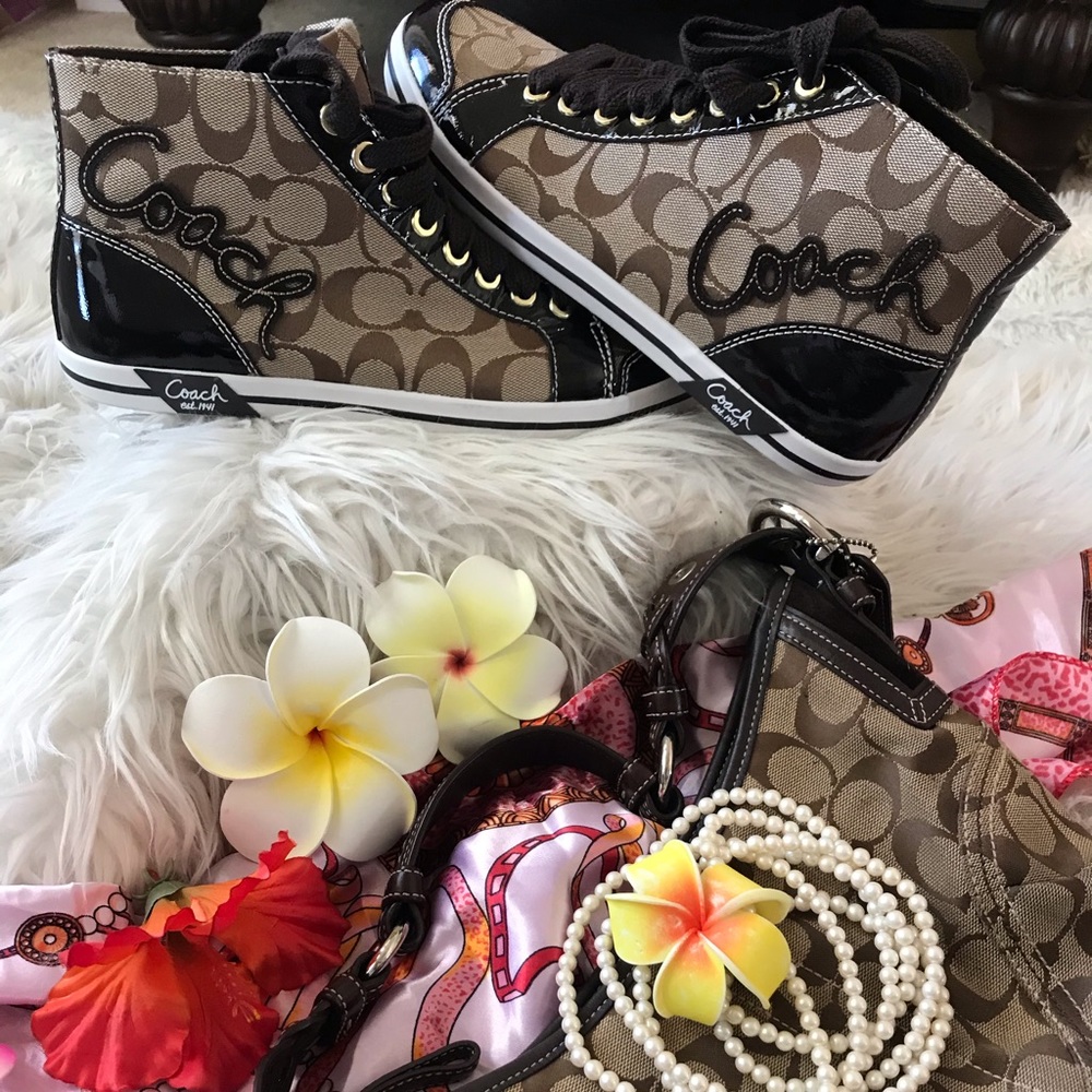 Authentic Coach BRANDI Q1083 signature high topten - Picture 6 of 12